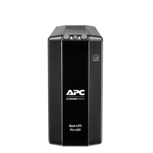 UPS APC "Back-UPS", Line int., mini Tower, AVR, IEC x 6, display LCD, back-up 11 - 20 min. "BR650MI"