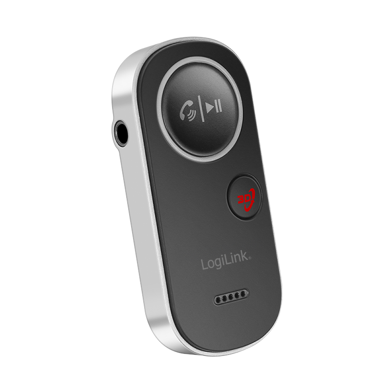 RECEIVER audio Logilink, conec prin Jack 3.5mm, dist max 10m, BT v5.4, ac. 150mAh, pana la 12 ore, card microSD, indicator LED, ant int, black 43501884 "BT0068"