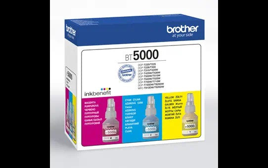Combo-Pack Original Brother CMY,BT5000CLVAL, pentru DCP-T300|T310|T510|T500|T700|MFC-T910, 15K, incl.TV 1.2 RON, "BT5000CLVAL"