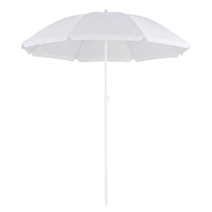 Umbrela de plaja pliabila cu inclinare reglabila, UPF 50+, cu husa transport, 160 cm, gri - BazarOltenia