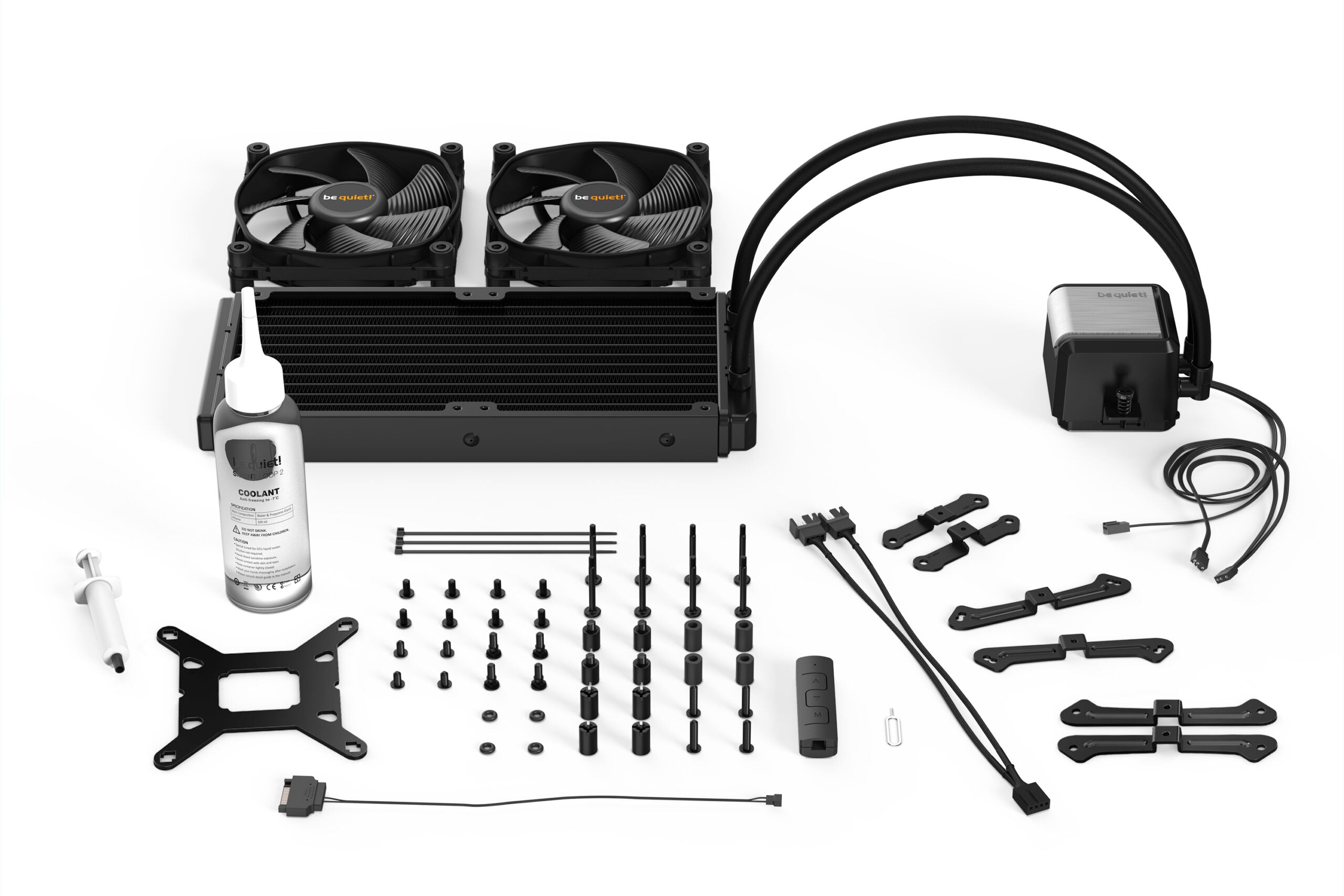 COOLER be quiet! "SILENT LOOP 2", racire lichid, skt. Intel LGA1700/1200/115x/2011-v3, AMD AM5/AM4/sTRX4,radiator aluminiu,pompa 2800rpm, fan 2x120mm,2200 rpm,4-pin, ARGB "BW010"