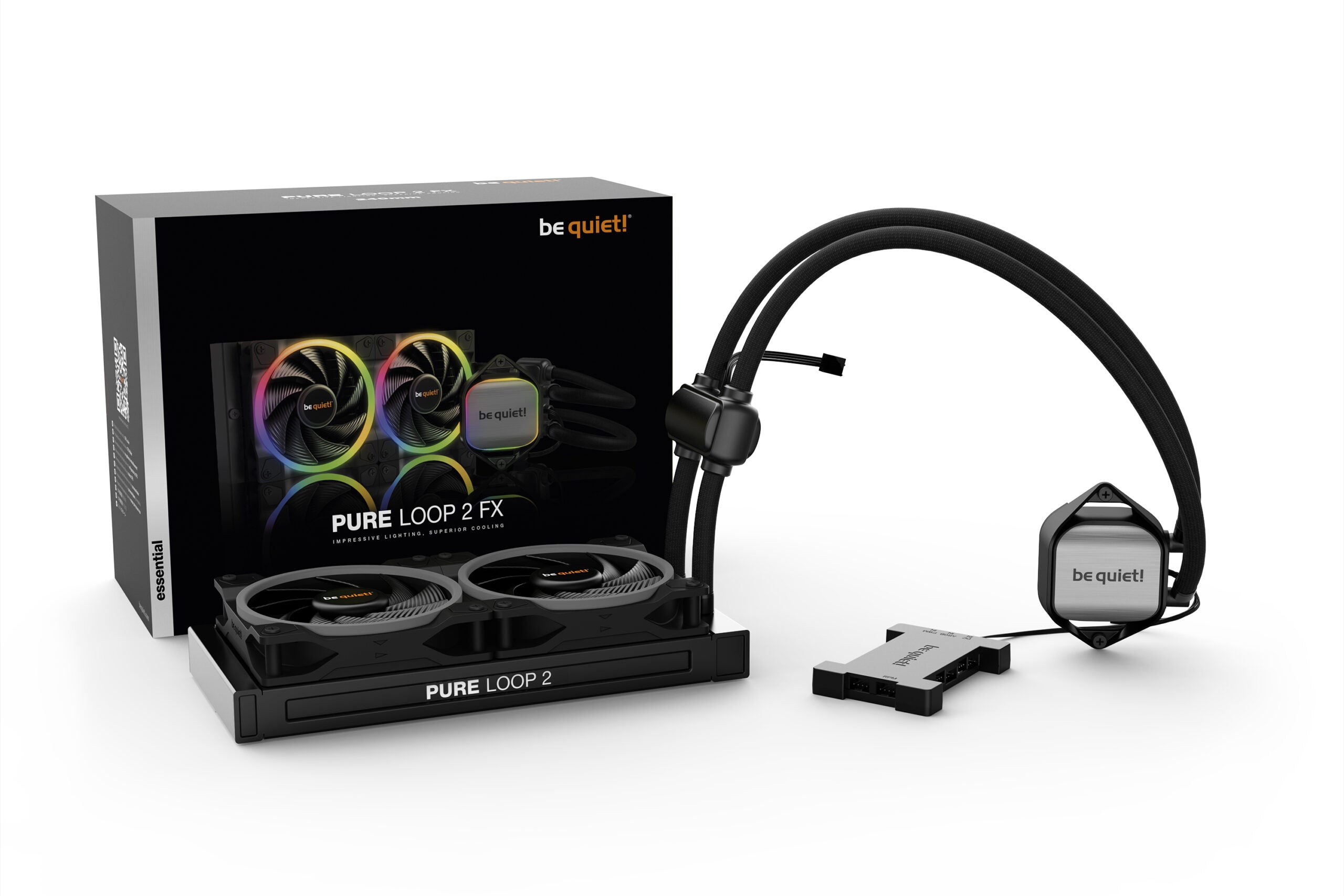 COOLER be quiet! "PURE LOOP 2 FX",racire lichid,skt. Intel LGA 1700/1200/115x/2011-v3, AMD AM5/AM4,radiator aluminiu,pompa 5500 rpm,fan 2x120mm, 2500rpm,4-pin PWM, ARGB "BW013"