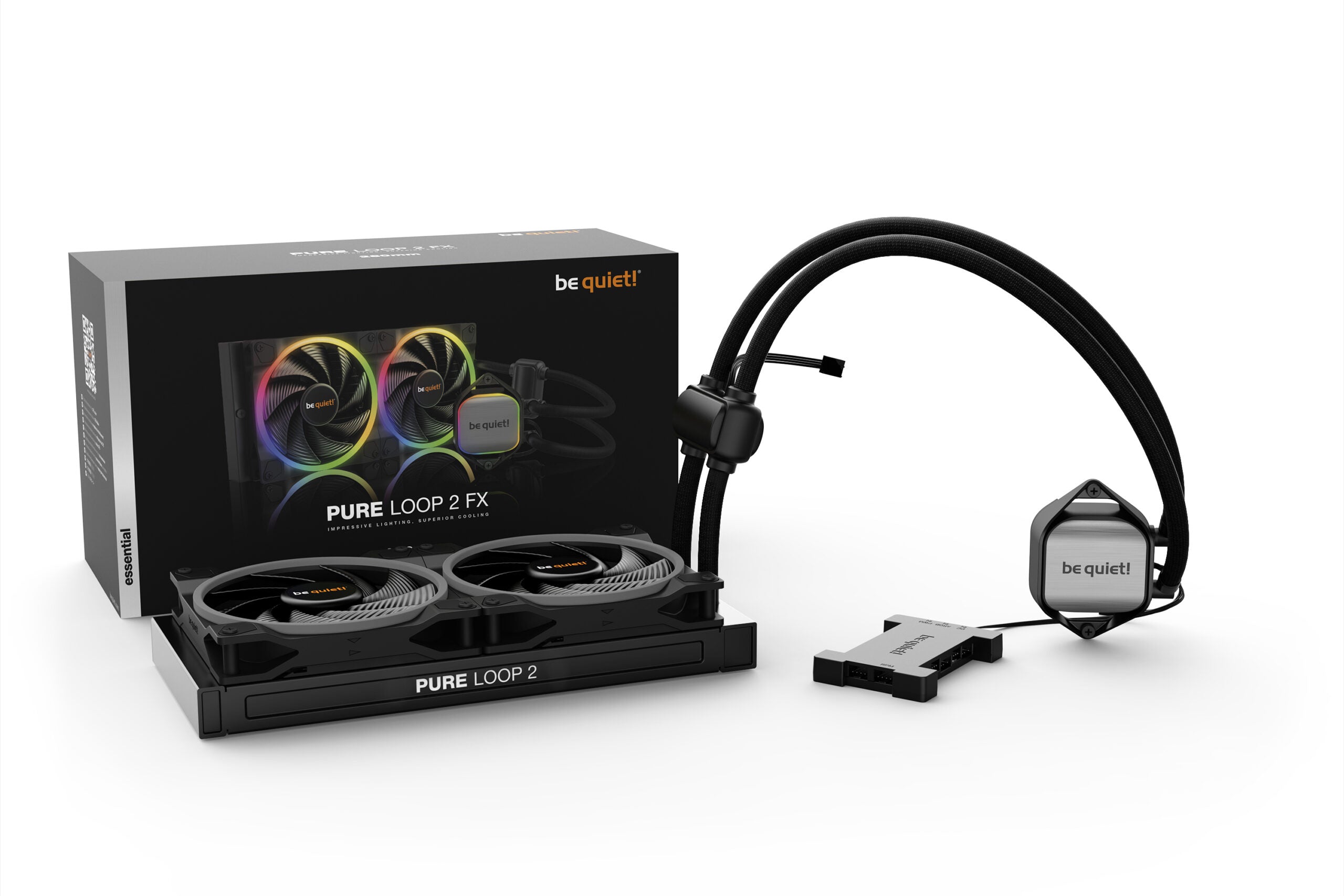 COOLER be quiet! "PURE LOOP 2 FX", racire lichid, skt. Intel LGA 1700/1200/115x/2011-v3, AMD AM5/AM4,radiator aluminiu,pompa 5500rpm, fan 2x140mm, 2200rpm,4-pin PWM, ARGB "BW014"