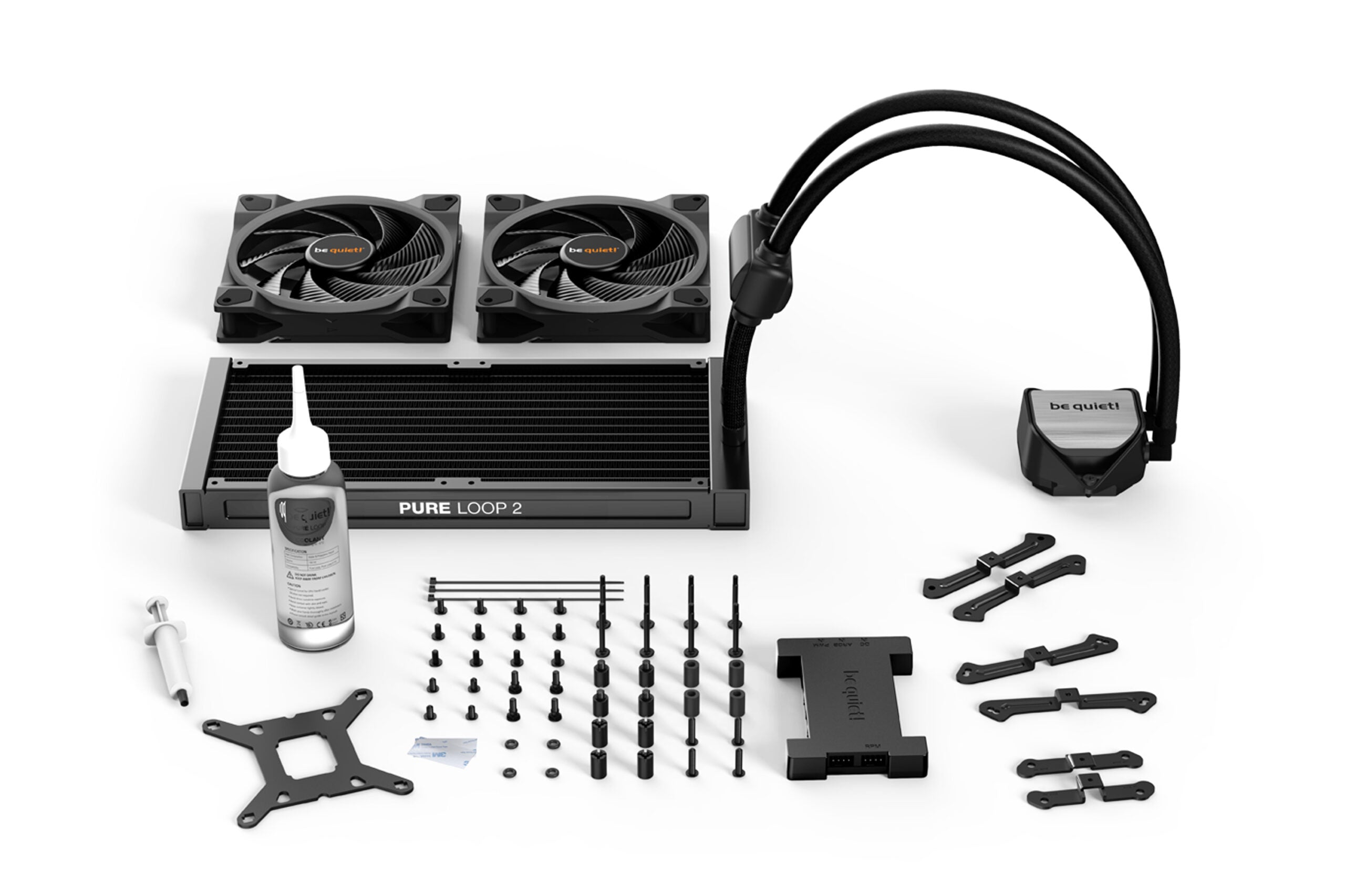 COOLER be quiet! "PURE LOOP 2 FX", racire lichid, skt. Intel LGA 1700/1200/115x/2011-v3, AMD AM5/AM4,radiator aluminiu,pompa 5500rpm, fan 2x140mm, 2200rpm,4-pin PWM, ARGB "BW014"