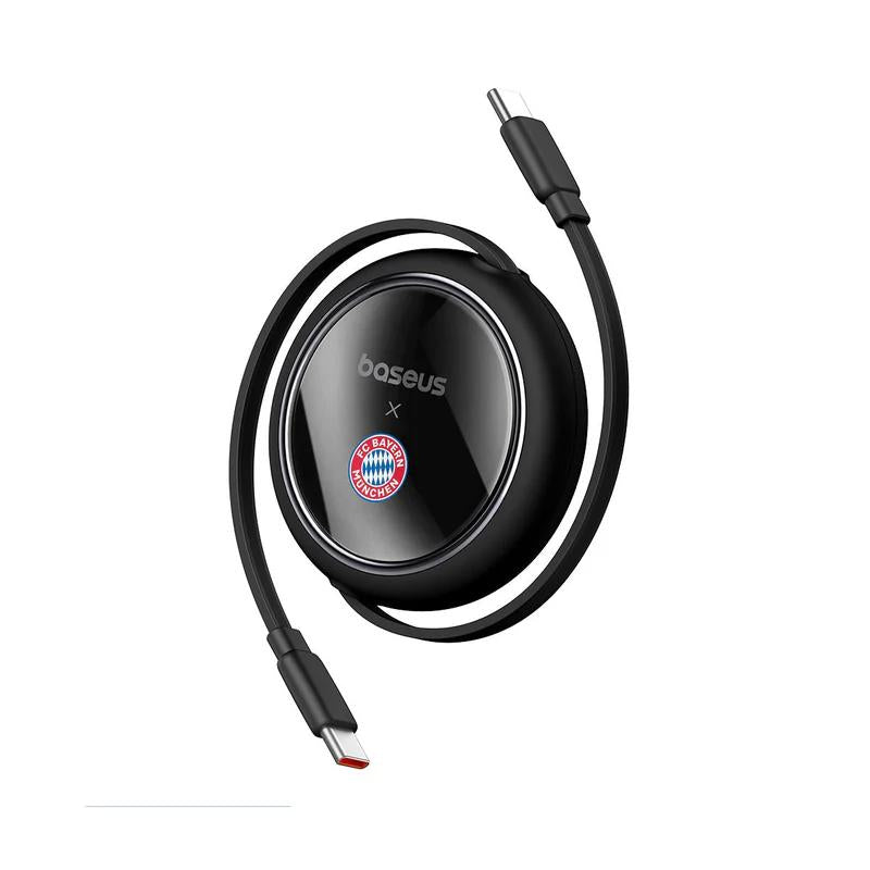CABLU alimentare si date Baseus Free2Pull Mini, Fast Charging Data Cable pt. smartphone, retractabil, USB Type-C la USB Type-C 100W, 1.5m, negru "P10364500113-00" - 6932172668648