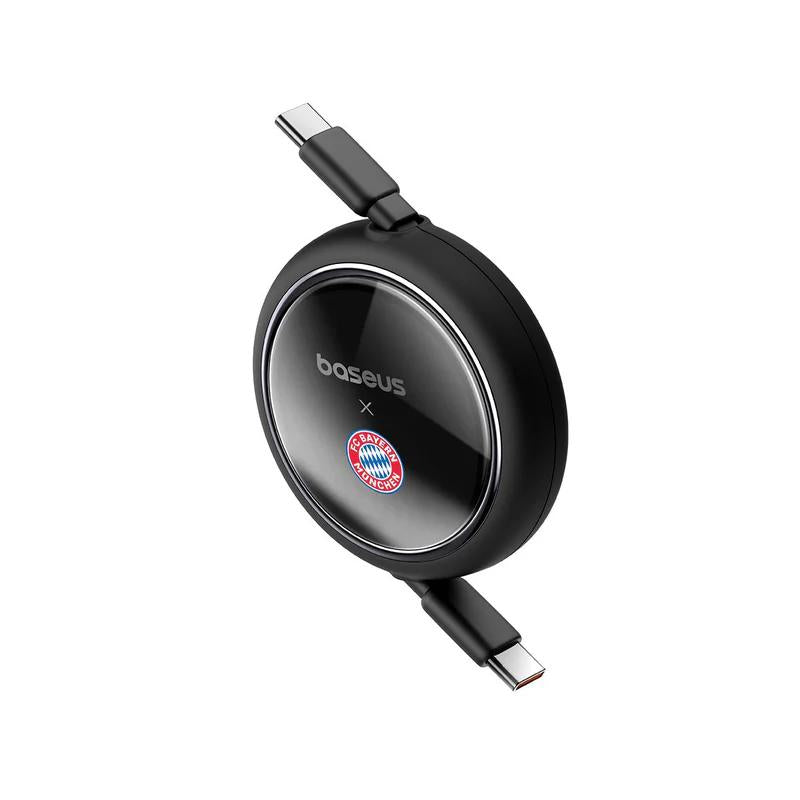 CABLU alimentare si date Baseus Free2Pull Mini, Fast Charging Data Cable pt. smartphone, retractabil, USB Type-C la USB Type-C 100W, 1.5m, negru "P10364500113-00" - 6932172668648