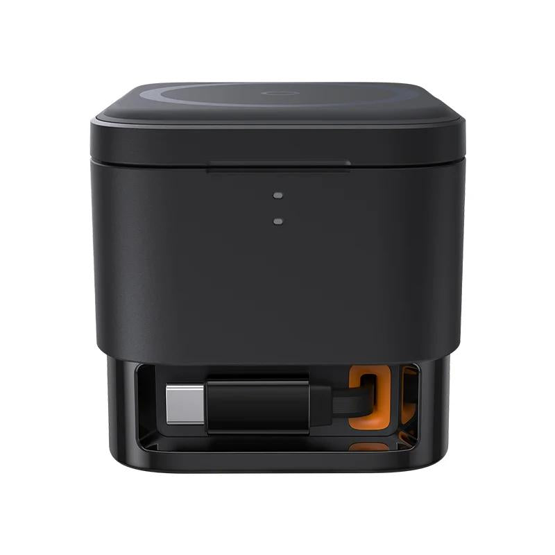 INCARCATOR RETEA Baseus MagPro 2-in-1 Magnetic, 25W, prindere magnetica incarcare wireless 15W, incarcare wireless MagPro Magnetic pentru iWatch 2.5W, negru, "P10264100123-01" - 6932172679064