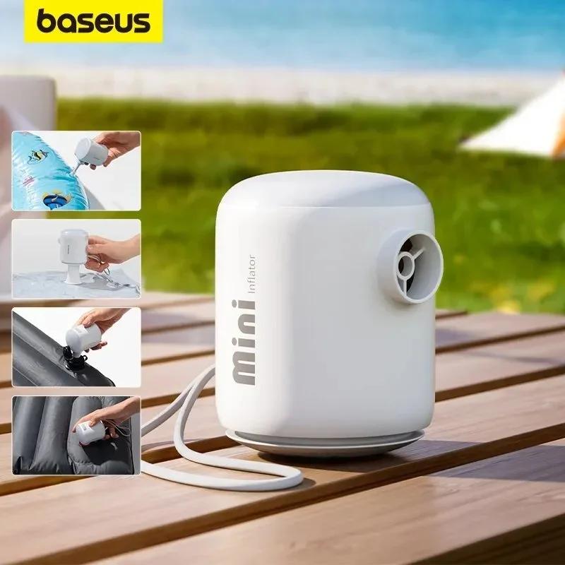 POMPA DE AER Baseus PocketGo Portable, acumulator integrat, 230L/min, alb "C11157700221-00" - 6932172635008