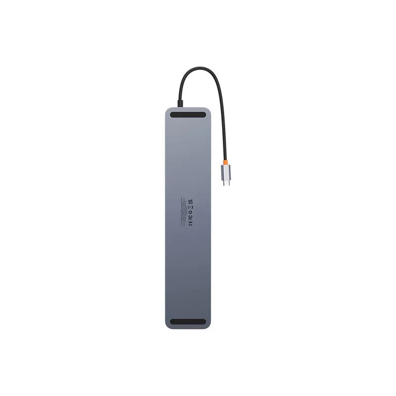 DOCKING Station Baseus EliteJoy Gen2 12-in-1, conectare PC USB-C,HDMIx2,USB3.0x3,PDx1,DPx1,SD/TFx1,RJ45x1,Type-C Datax1,jack 3.5mmx1, gri "WKSX030213" - 6932172613877