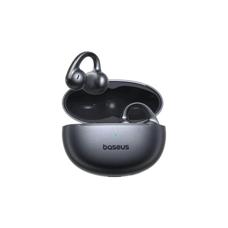 CASTI Baseus Bowie MC1 Pro Open-Ear True Wireless, on ear, pt smartphone, microfon pe casca, conectare prin Bluetooth 6.0, negru "A0102503" (timbru verde 0.18 lei) - 6932172694920