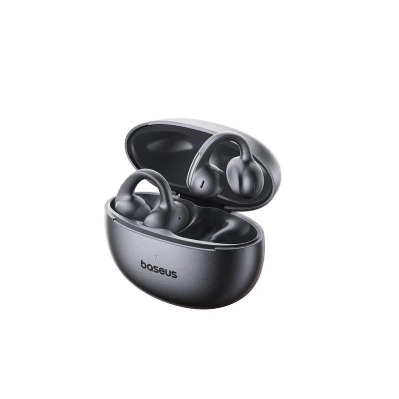 CASTI Baseus Bowie MC1 Pro Open-Ear True Wireless, on ear, pt smartphone, microfon pe casca, conectare prin Bluetooth 6.0, negru "A0102503" (timbru verde 0.18 lei) - 6932172694920