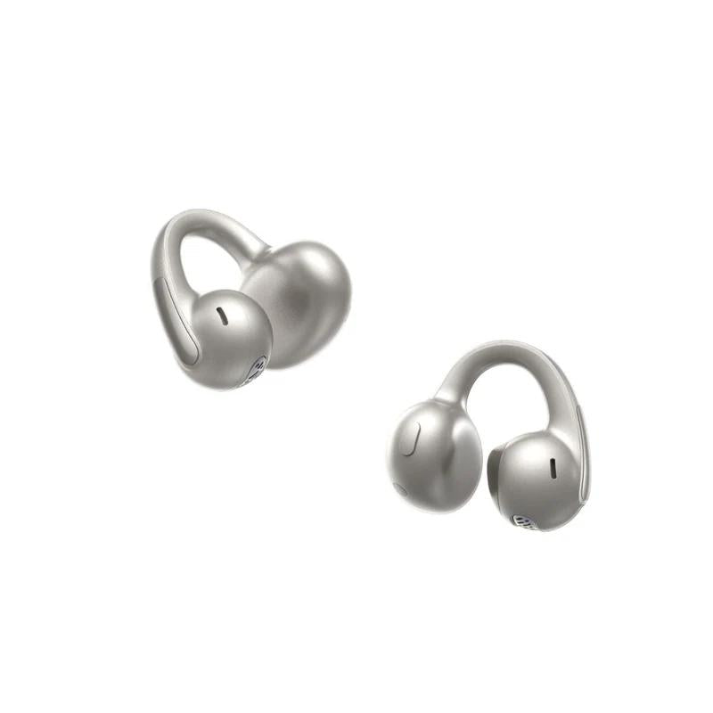 CASTI Baseus Bowie MC1 Pro Open-Ear True Wireless, on ear, pt smartphone, microfon pe casca, conectare prin Bluetooth 6.0, titanium "A0102505" (timbru verde 0.18 lei) - 6932172694890