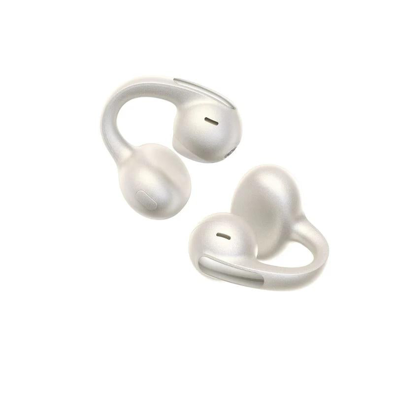 CASTI Baseus Bowie MC1 Pro Open-Ear True Wireless, on ear, pt smartphone, microfon pe casca, conectare prin Bluetooth 6.0, alb "A0102504" (timbru verde 0.18 lei) - 6932172694883