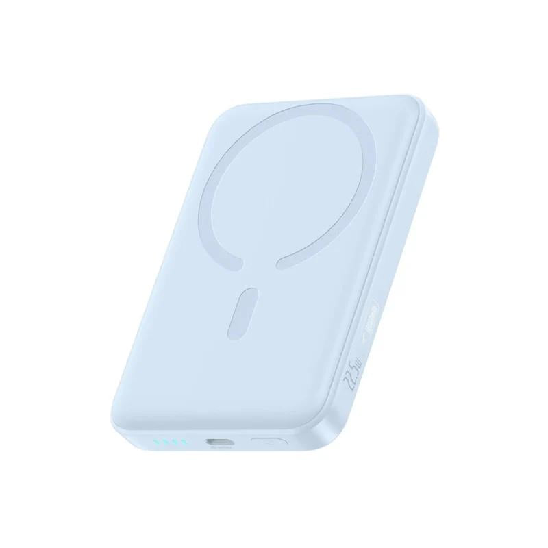 POWER BANK Baseus EnerFill FM11, 10000mAh, 22.5W, prindere magnetica incarcare wireless 15W, 1 x USB Type-C, cablu inclus USB Type-C la USB Type-C 30cm, albastru, "P1008210E313-00" - 6932172690441