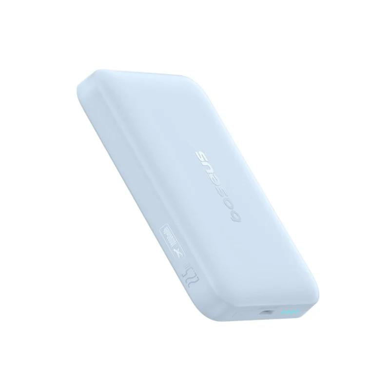 POWER BANK Baseus EnerFill FM11, 10000mAh, 22.5W, prindere magnetica incarcare wireless 15W, 1 x USB Type-C, cablu inclus USB Type-C la USB Type-C 30cm, albastru, "P1008210E313-00" - 6932172690441