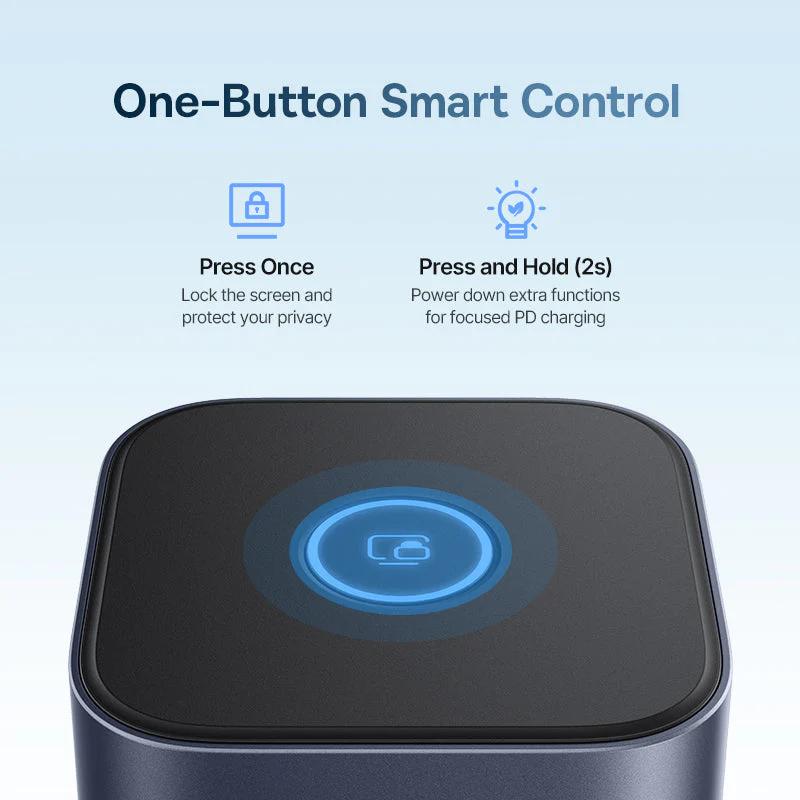 DOCKING Station Baseus Nomos NU1 Air Spacemate 12-in-1, conectare PC USB-C, 2xHDMI 2K@60,2xDP2K@60,2xUSB-C (10Gbps),2xUSB-A 5Gb,2xUSB-A,RJ45,PD 100W, gri "B0114400" - 6953156210981
