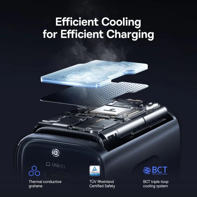 INCARCATOR retea Baseus PicoGo AE11, Quick Charge 67W, 1 x USB, 2 x USB Type-C, negru "E0121200" - 6932172699963