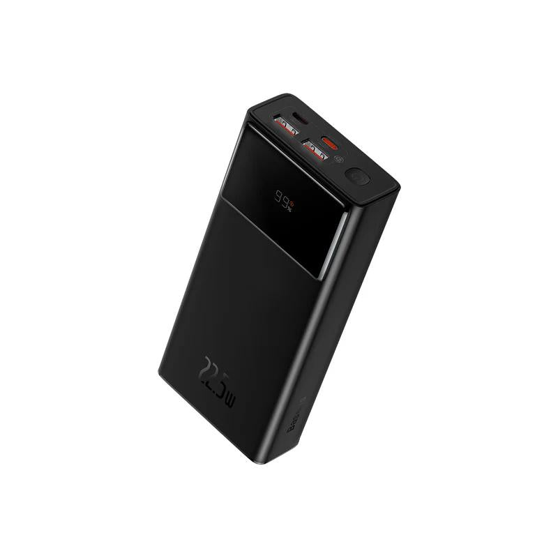 POWER BANK Baseus Star-Lord Digital Display, 30000mAh, 22.5W, 2 x USB; 1 x USB Type-C, digital display pt. status baterie, total 3A, negru "PPXJ080101" - 6932172620714