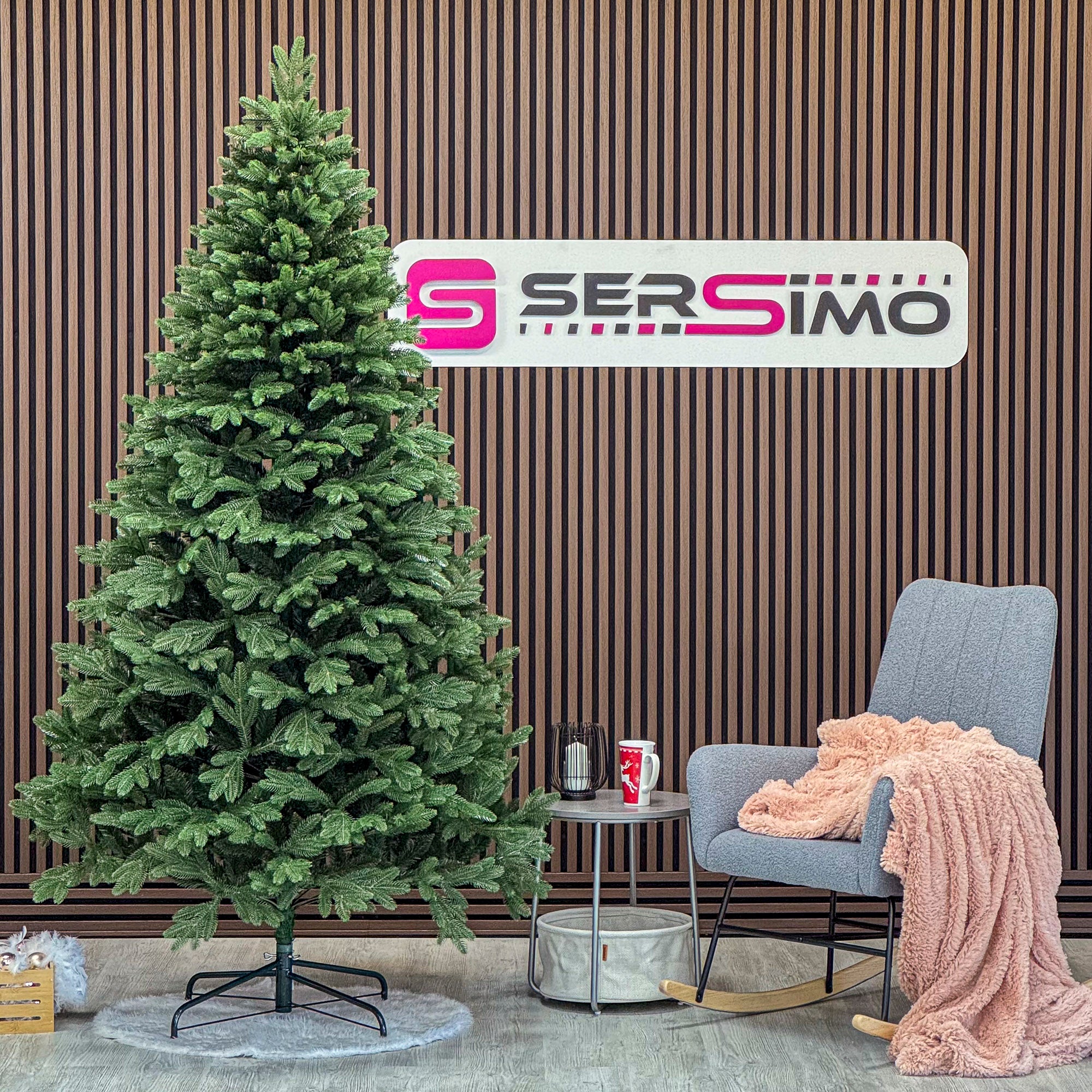 Brad artificial Christmas Deluxe by Sersimo, Belgia, 2D+3D, 230cm