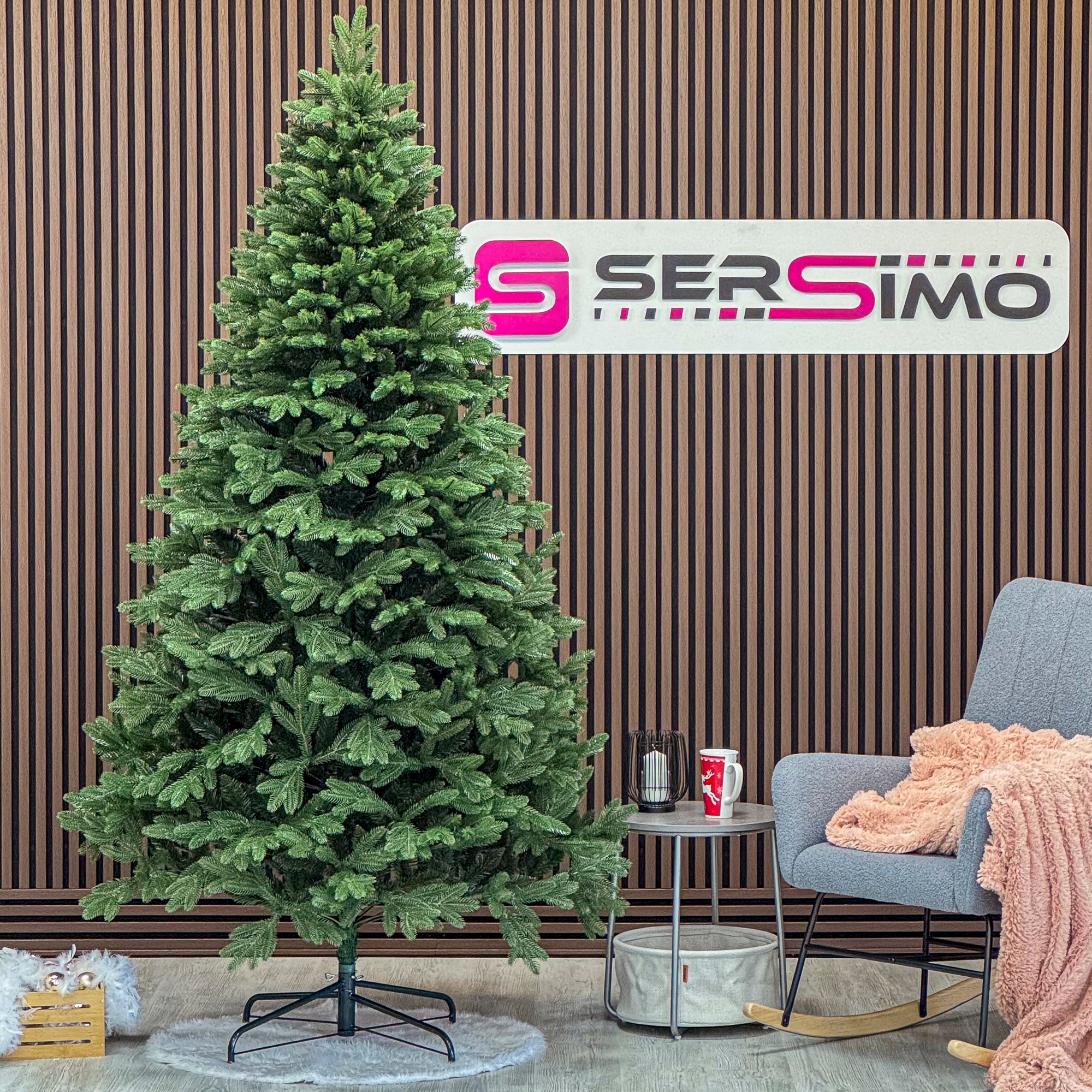 Brad artificial Christmas Deluxe by Sersimo, Belgia, 2D+3D, 230cm