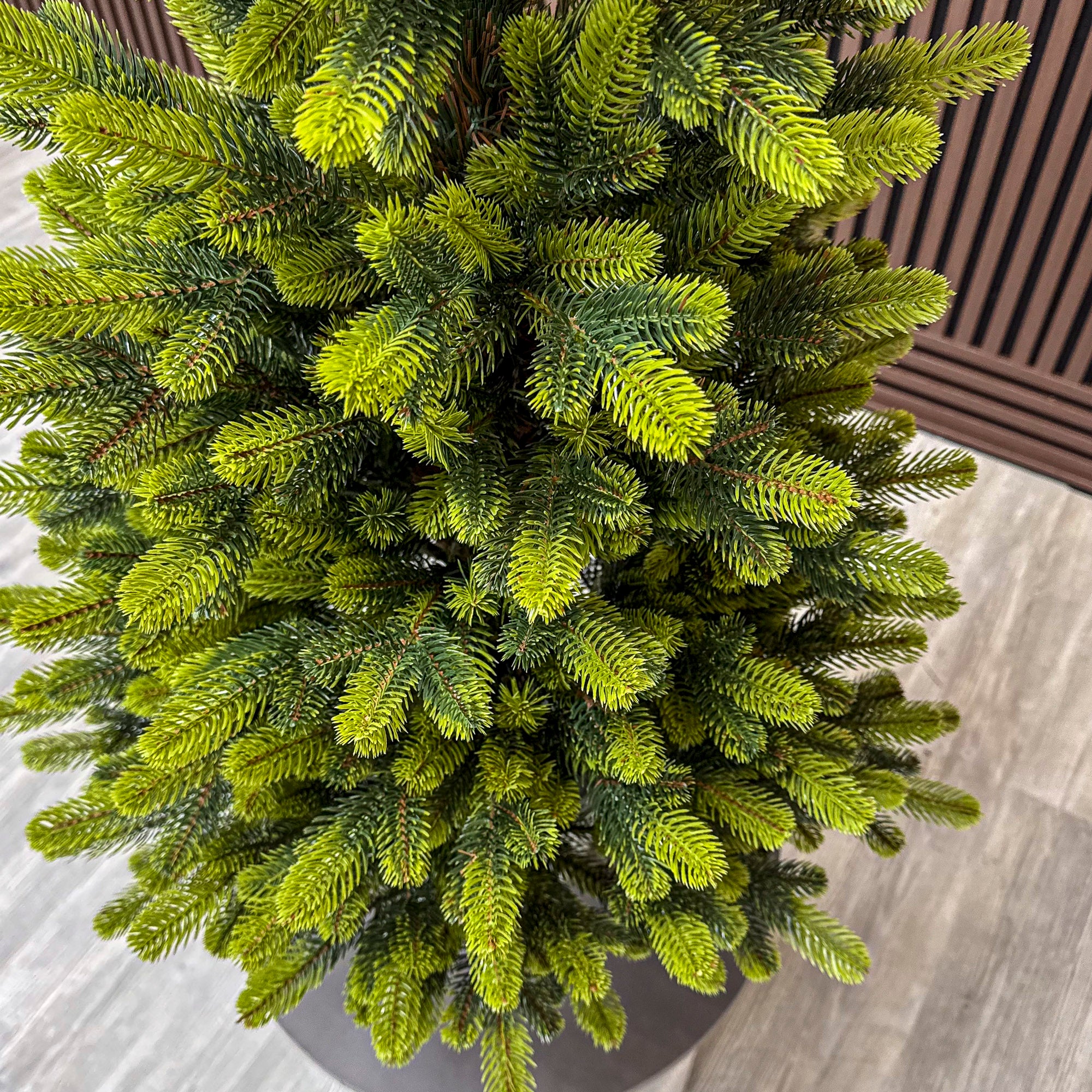 Brad artificial Christmas Deluxe by Sersimo, Viena Elite Spring in ghiveci, 3D, 110 cm