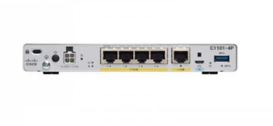 Cisco C1101-4P wireless router Gigabit Ethernet Grey, "C1101-4P"