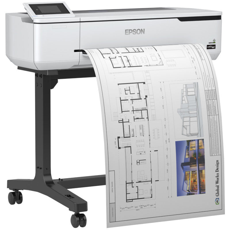 Plotter Inkjet Color Epson Surecolor T5100, A0,Functii: Impr.,Viteza de Print Mono: nespec.Viteza de Print color: nespec., Conectiv:USB|Ret|WiFi, Duplex:nu, ADF:Nu, "C11CF12301A0"
