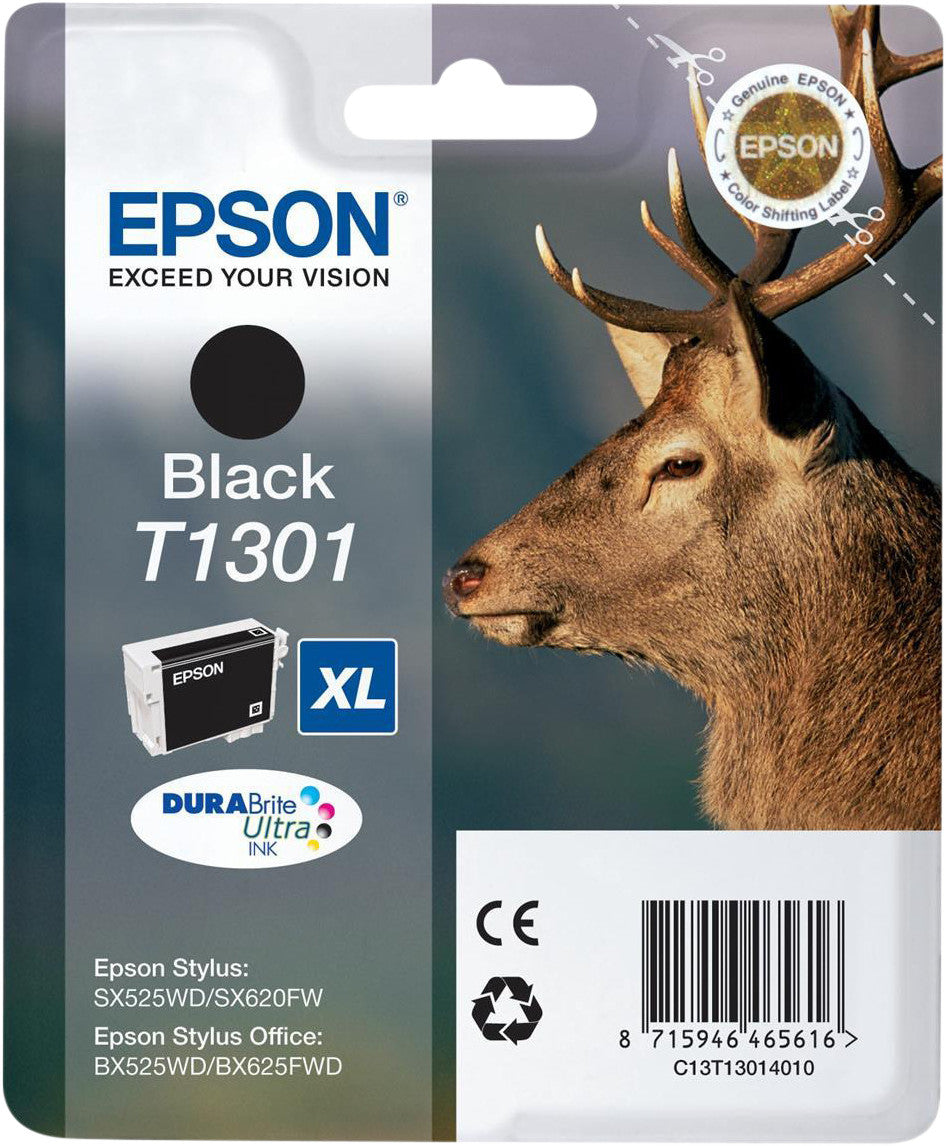 Cartuș Cerneala Original Epson Black, C13T13014010, pentru STYLUS SX525,, 