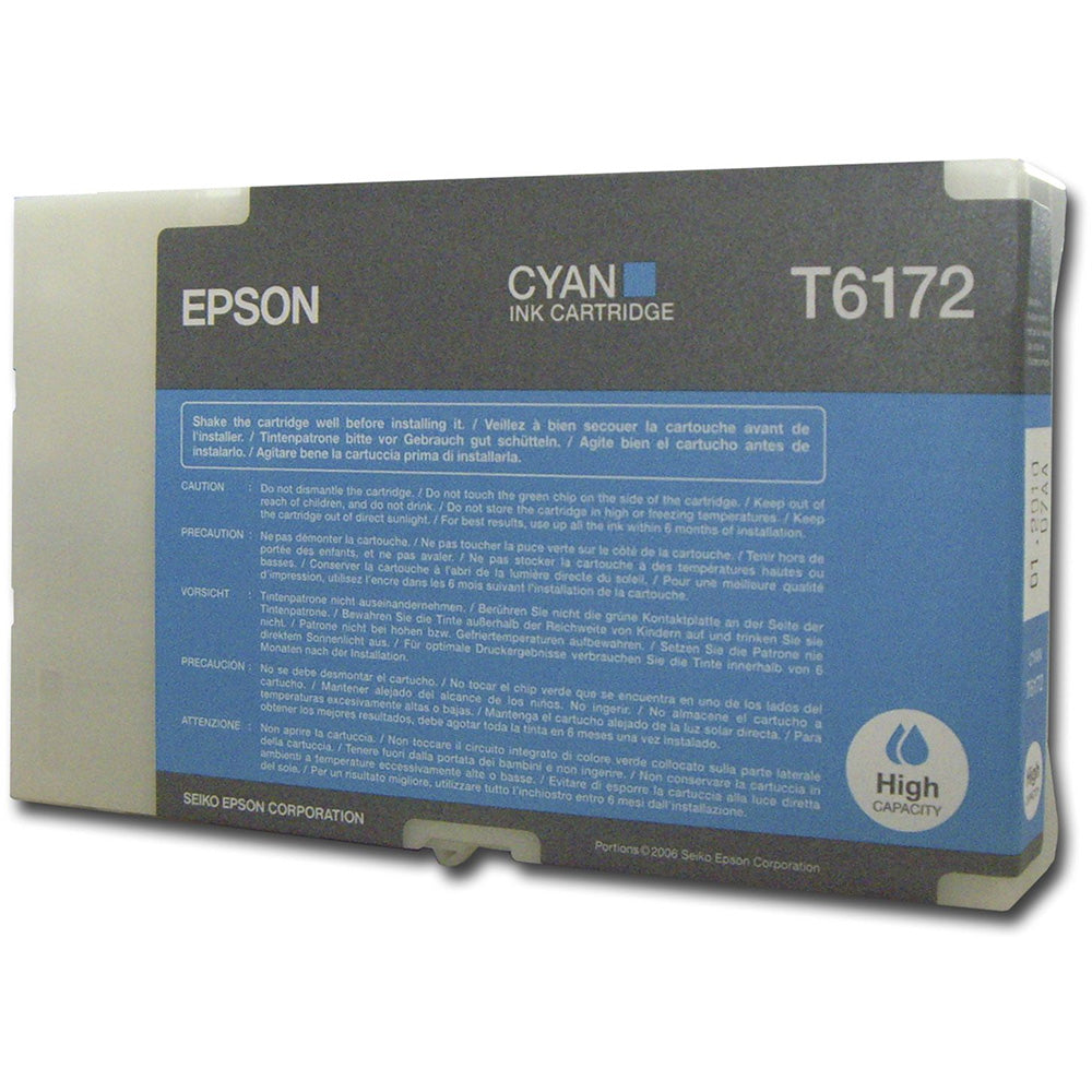Cartuș Cerneala Original Epson Cyan, T6172, pentru Business B500, 7K, 