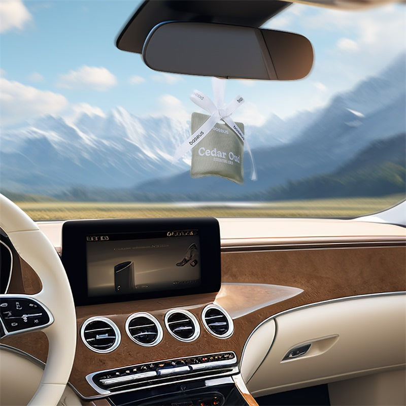 ODORIZANT AUTO Baseus Margaret Series, Cedar Oud, dimensiune 70*70mm, gri "C20362400832-00" - 6932172643133