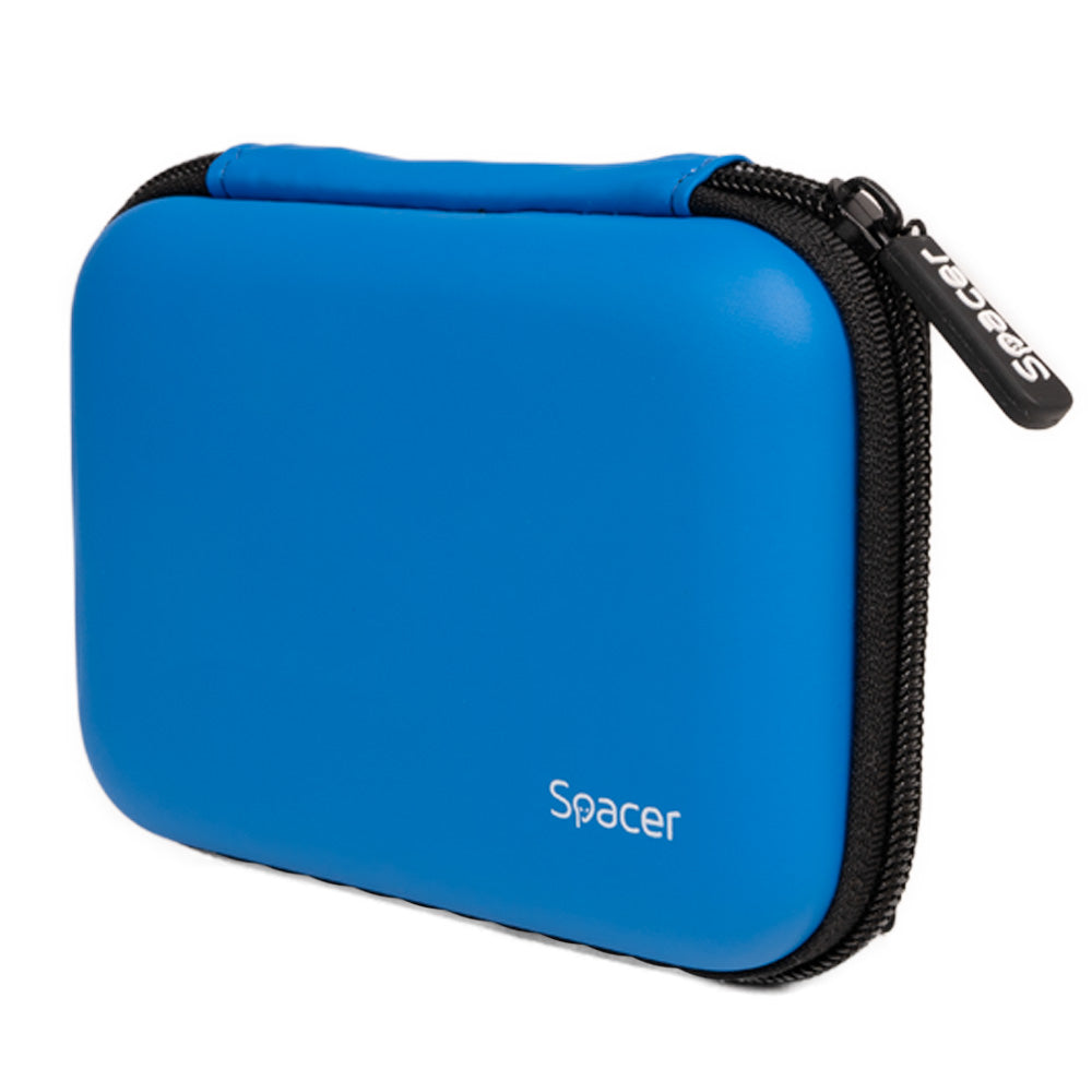 HUSA SPACER, pt HDD/SSD 2.5", buzunar intern plasa, albastru, "SPHD-001-BL"