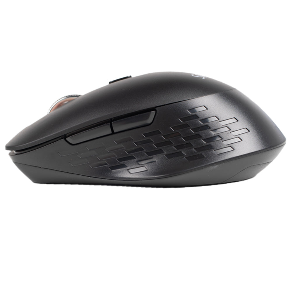 MOUSE Spacer, PC sau NB, wireless, 2.4GHz + Bluetooth 5.1, optic, max.1600 dpi, butoane/scroll 6/1,buton ON/OFF, click silentios S/D, negru,baterii AAAx2 incluse, "SPMO-WS02-BT"
