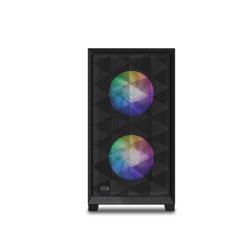 CARCASA PCCOOLER, Mini Tower, mATX, fara sursa, sticla securizata, 2 ventilatoare incluse, iluminare ARGB, negru, USB 3.2 gen 2 x 2, mic, audio, "C3D310 ARGB BK"