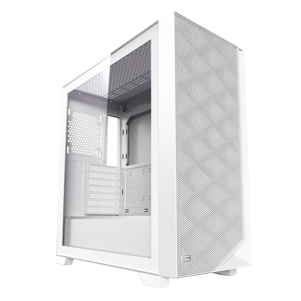 CARCASA PCCOOLER, Middle Tower, ATX, fara sursa, sticla securizata, 3 ventilatoare incluse, iluminare ARGB, alb, USB 3.2 gen 2 x 2, mic, audio, "C3D510 ARGB WH"