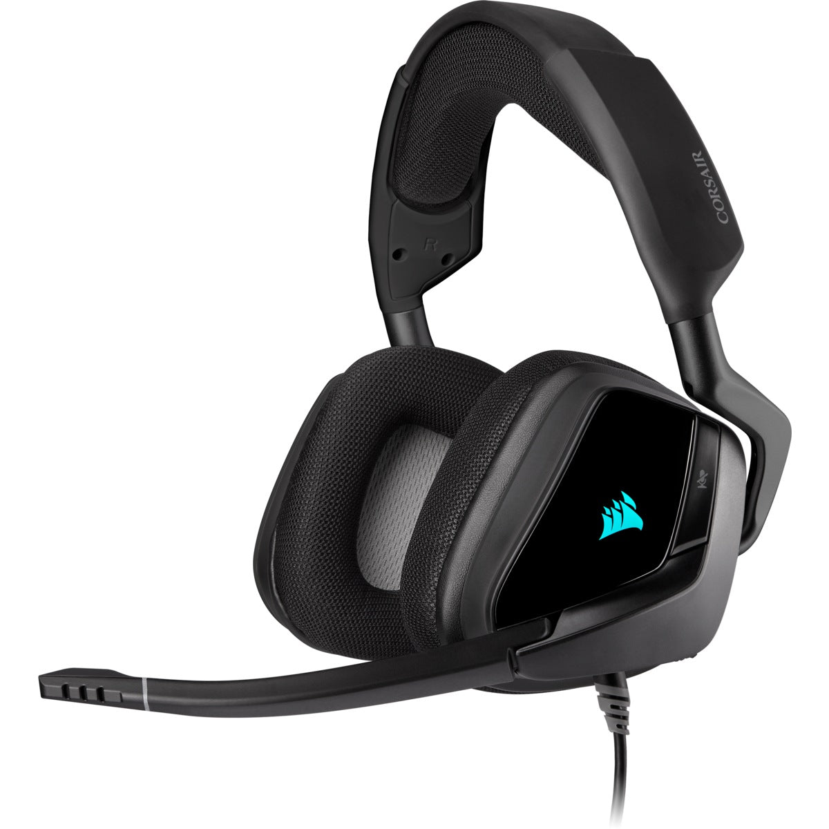 CASTI Corsair, "Void RGB Elite", cu fir, gaming, utilizare multimedia, microfon pe brat, conectare prin USB 2.0, negru, "CA-9011203-EU"