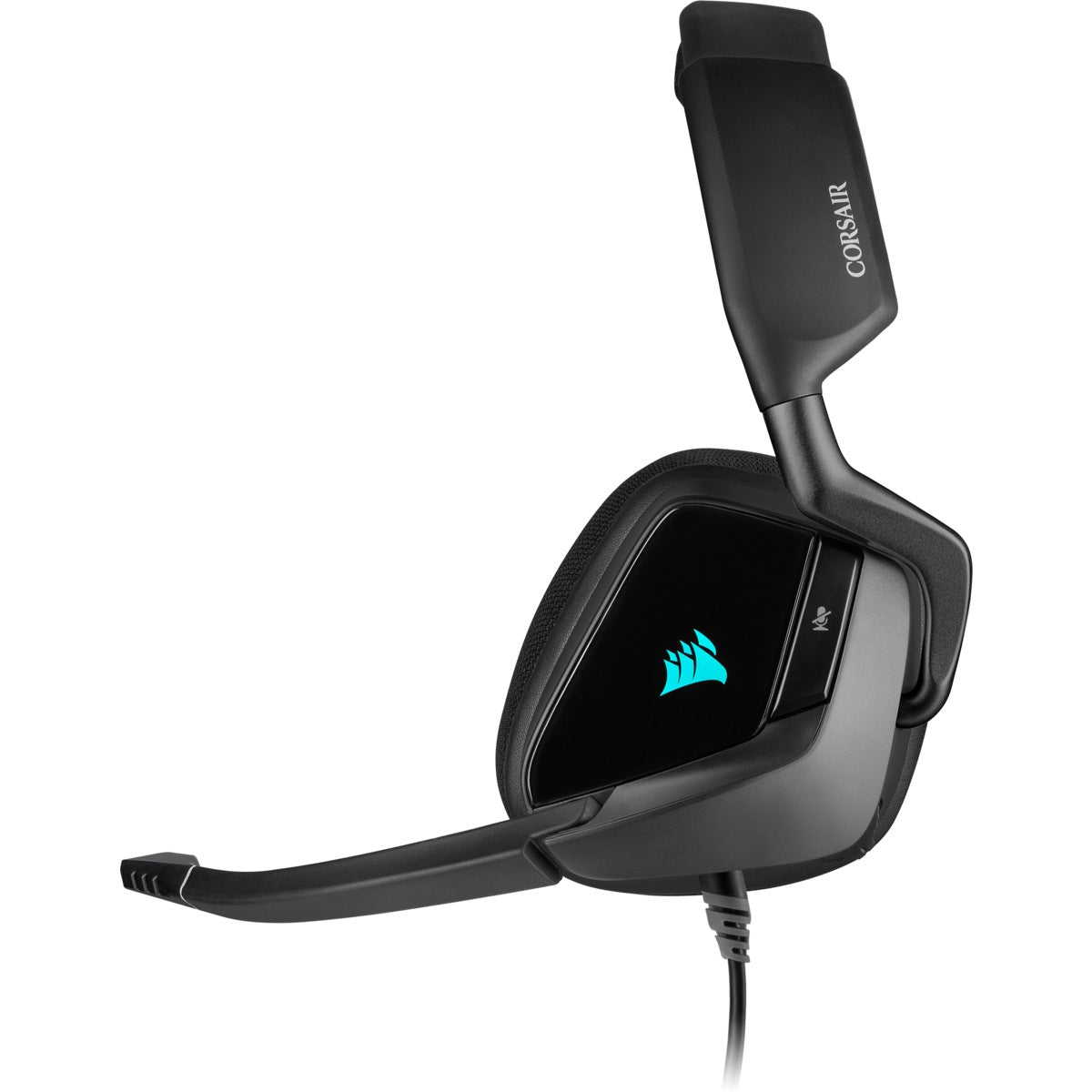 CASTI Corsair, "Void RGB Elite", cu fir, gaming, utilizare multimedia, microfon pe brat, conectare prin USB 2.0, negru, "CA-9011203-EU"