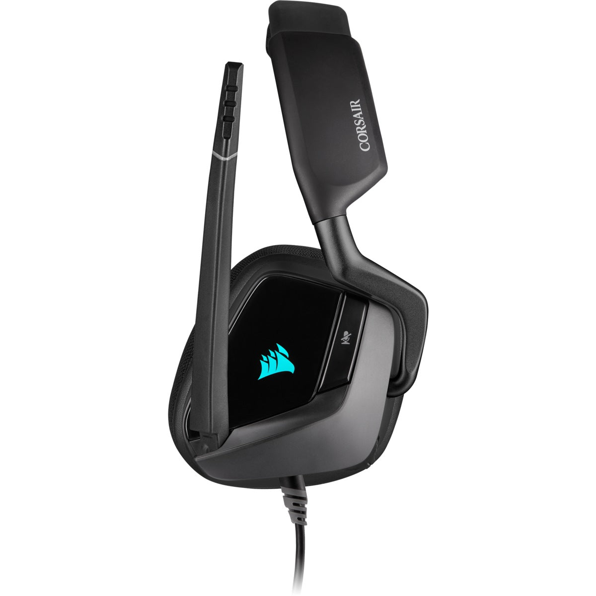 CASTI Corsair, "Void RGB Elite", cu fir, gaming, utilizare multimedia, microfon pe brat, conectare prin USB 2.0, negru, "CA-9011203-EU"