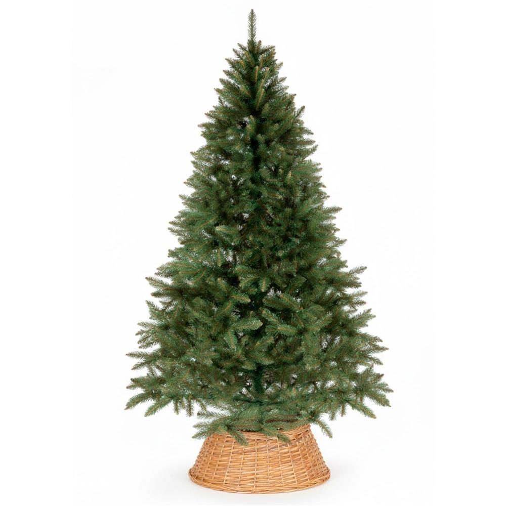 Protectie suport brad Craciun din impletitura, 58x24 cm, maro deschis