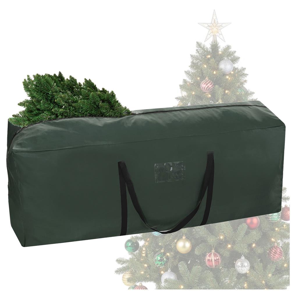 Husa depozitare brad artificial 125x50x40 cm, poliester, verde