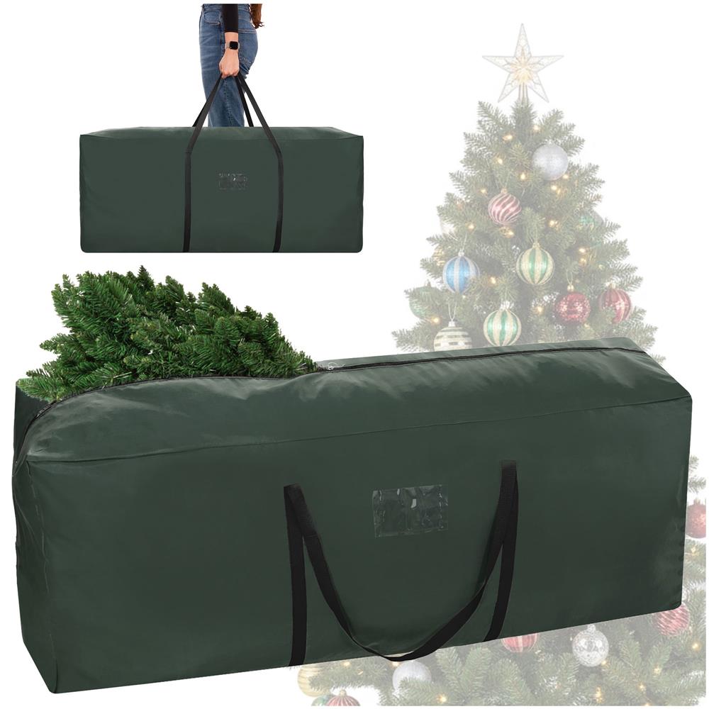 Husa depozitare brad artificial 125x50x40 cm, poliester, verde