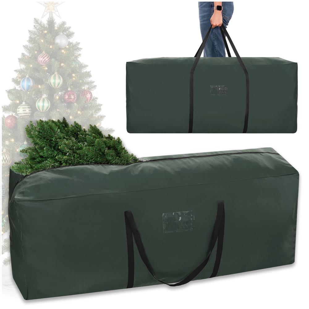 Husa depozitare brad artificial 125x50x40 cm, poliester, verde