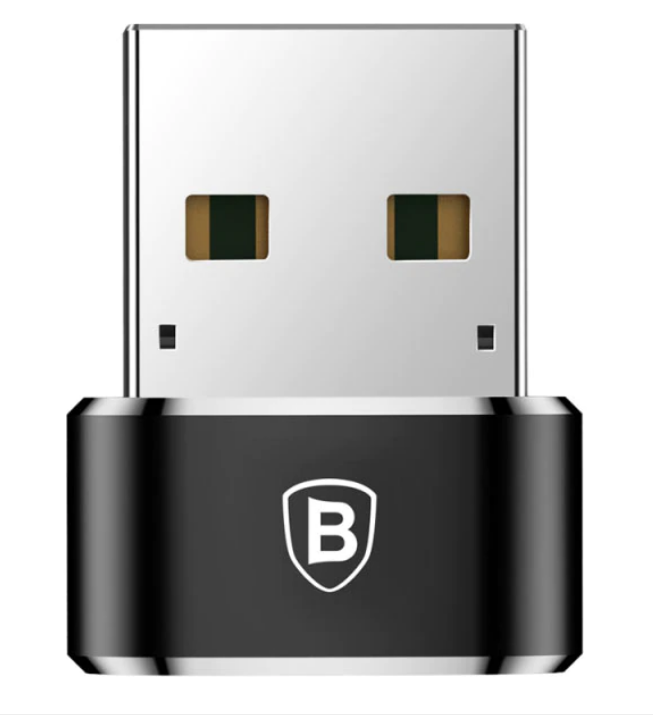 Adaptor Baseus Mini, USB Type-C(M) la USB 2.0(T), negru 