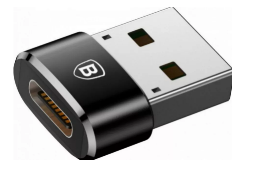 Adaptor Baseus Mini, USB Type-C(M) la USB 2.0(T), negru 