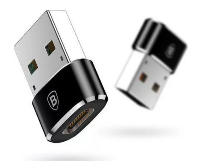 Adaptor Baseus Mini, USB Type-C(M) la USB 2.0(T), negru 