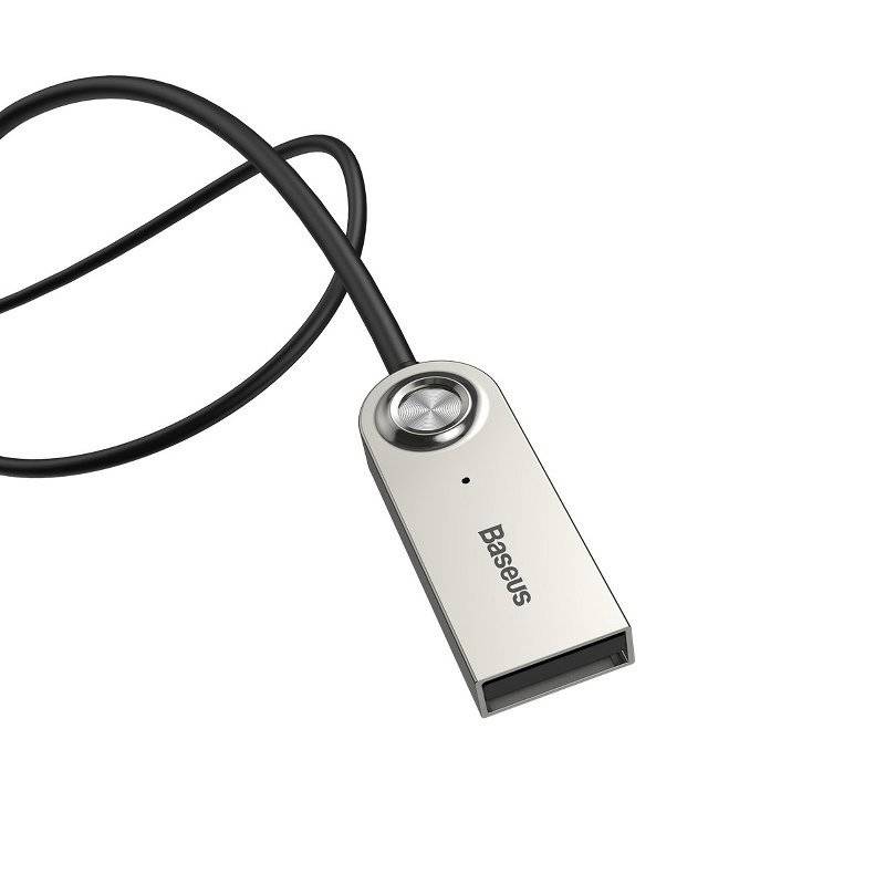 ADAPTOR Bluetooth Jack 3.5 Baseus BA01, alimentare USB, convertor audio wireless, versiune 5.0, negru "CABA01-01" - 6953156290488