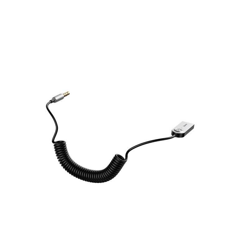 ADAPTOR Bluetooth Jack 3.5 Baseus BA01, alimentare USB, convertor audio wireless, versiune 5.0, negru "CABA01-01" - 6953156290488
