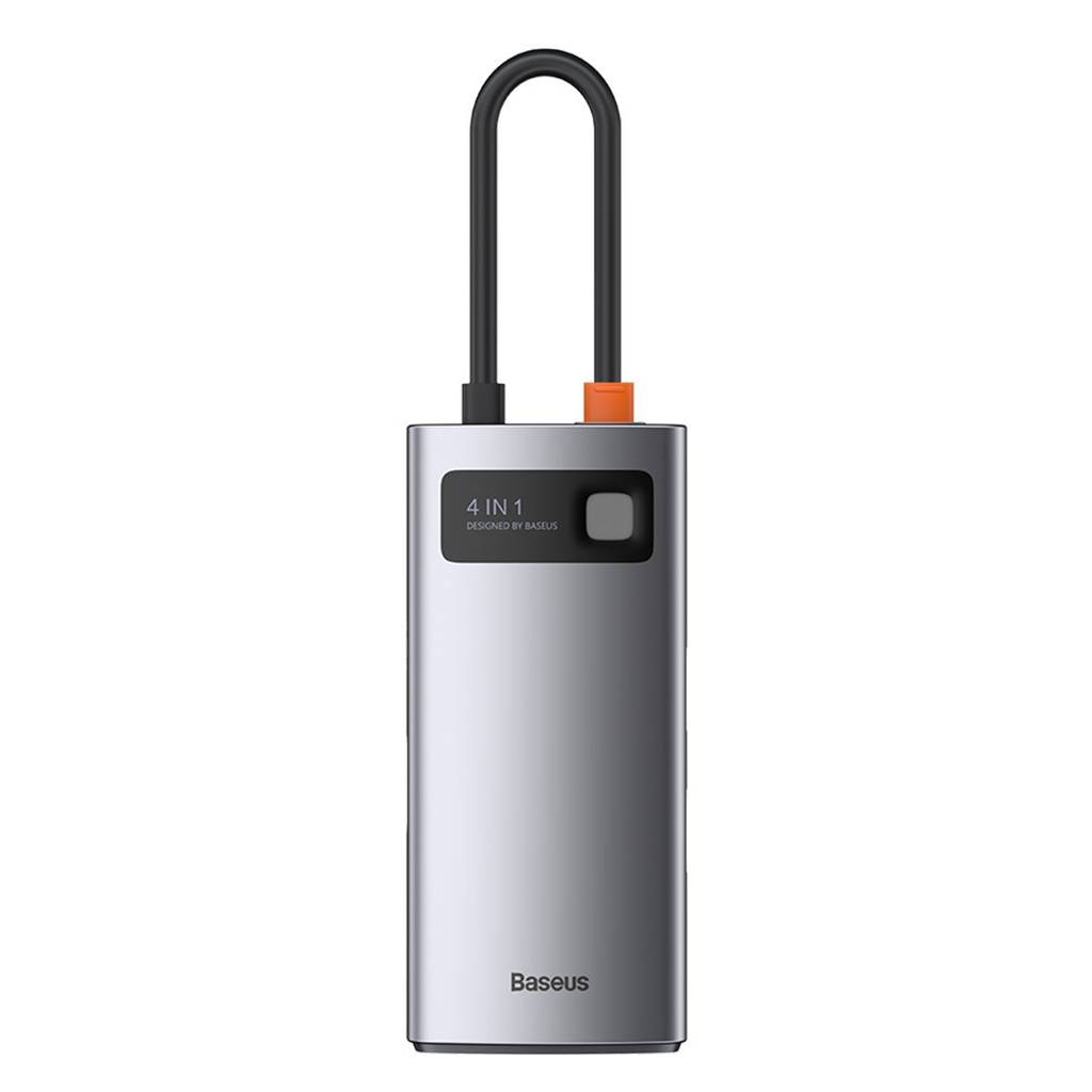 DOCKING Station Baseus Metal Gleam,conectare PC USB-C, USB 3.0x1|USB 2.0x1|USB Type C x 1 PD 100W 5V/9V/ 4.5V/20V 5A (Max) | HDMI x 1/4K/30Hz,gri "CAHUB-CY0G" -6953156204621