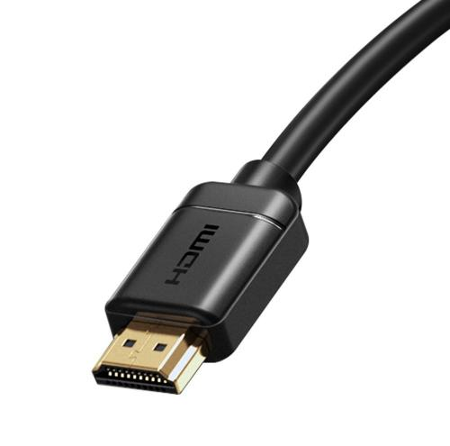 Cablu video Baseus HD Series, HDMI (T) la HDMI (T), rezolutie maxima 4K UHD (3840 x 2160) la 60 Hz, conectori auriti, 3m