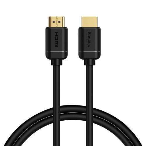 CABLU video Baseus HD Series, HDMI (T) la HDMI (T), rezolutie maxima 4K UHD (3840 x 2160) la 30 Hz, conectori auriti, 8m, negru "CAKGQ-E01" - 6953156222557