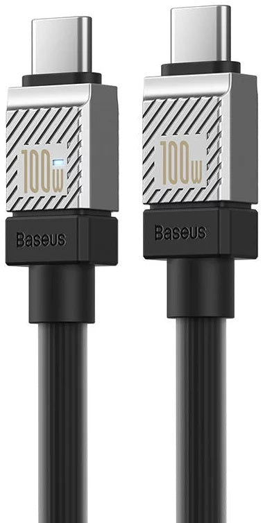 CABLU alimentare si date Baseus, Fast Charging Data Cable pt. smartphone, USB Type-C (T) la USB Type-C (T), E-marker, 100W, 2m, negru, "CAKW000301" (include TV 0.18lei) - 6932172626686